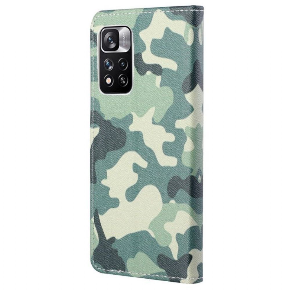 Flip Case Für Xiaomi Redmi Note 11 Pro / 11 Pro 5G Militärische Tarnung