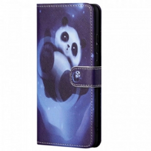 Flip Case Für Xiaomi Redmi Note 11 Pro / 11 Pro 5G Panda-weltraum