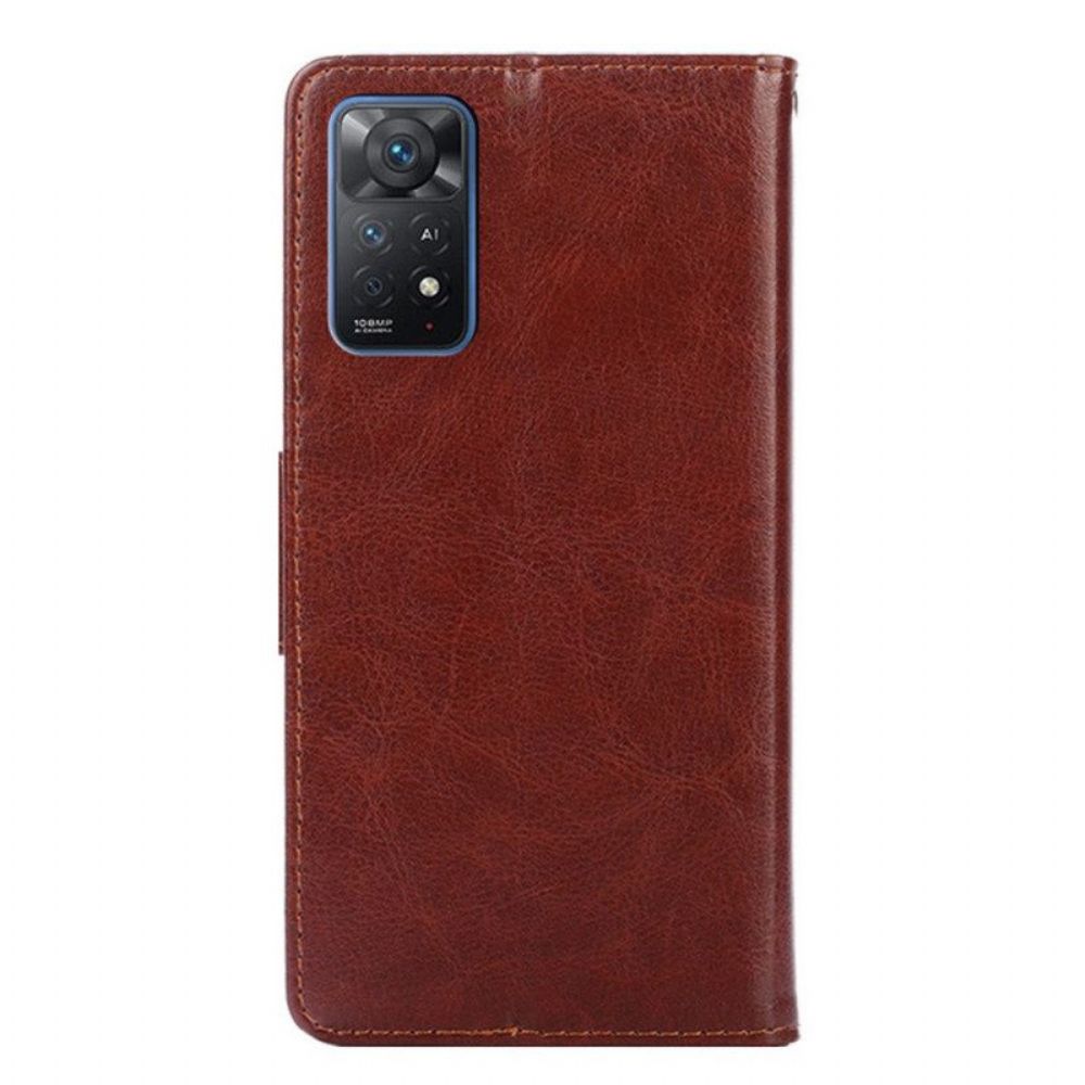 Flip Case Für Xiaomi Redmi Note 11 Pro / 11 Pro 5G Retro-kunstleder