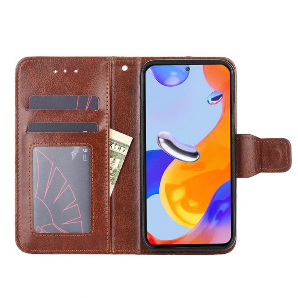 Flip Case Für Xiaomi Redmi Note 11 Pro / 11 Pro 5G Retro-kunstleder