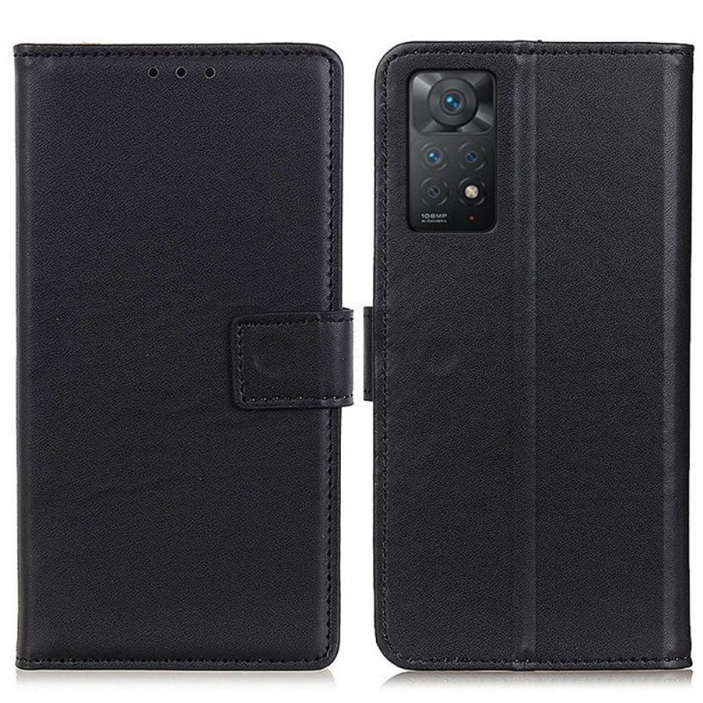 Flip Case Für Xiaomi Redmi Note 11 Pro / 11 Pro 5G Schlichtes Kunstleder