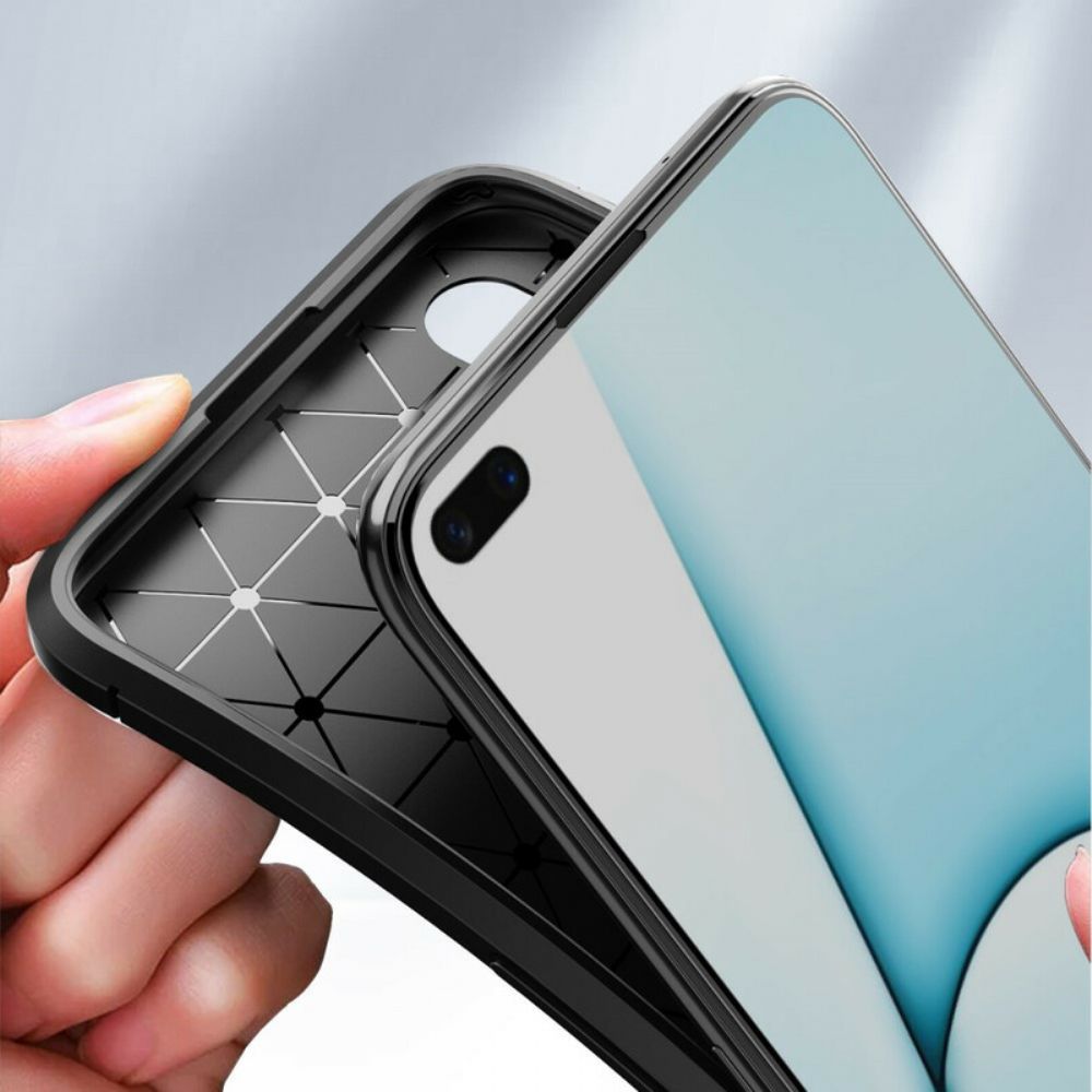 Handyhülle Für Realme X50 Flexible Kohlefaserstruktur