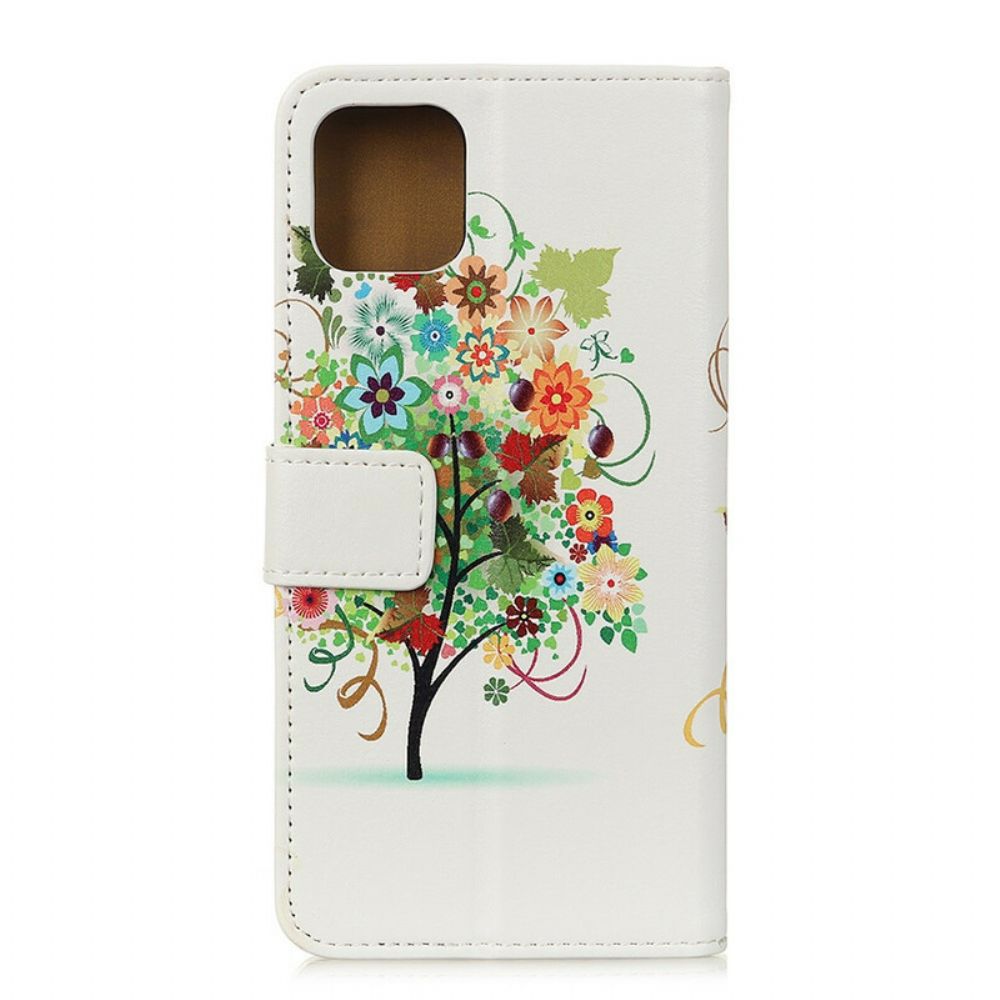 Flip Case Für iPhone 11 Blühender Baum