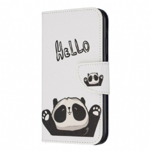 Flip Case Für iPhone 11 Hallo Panda