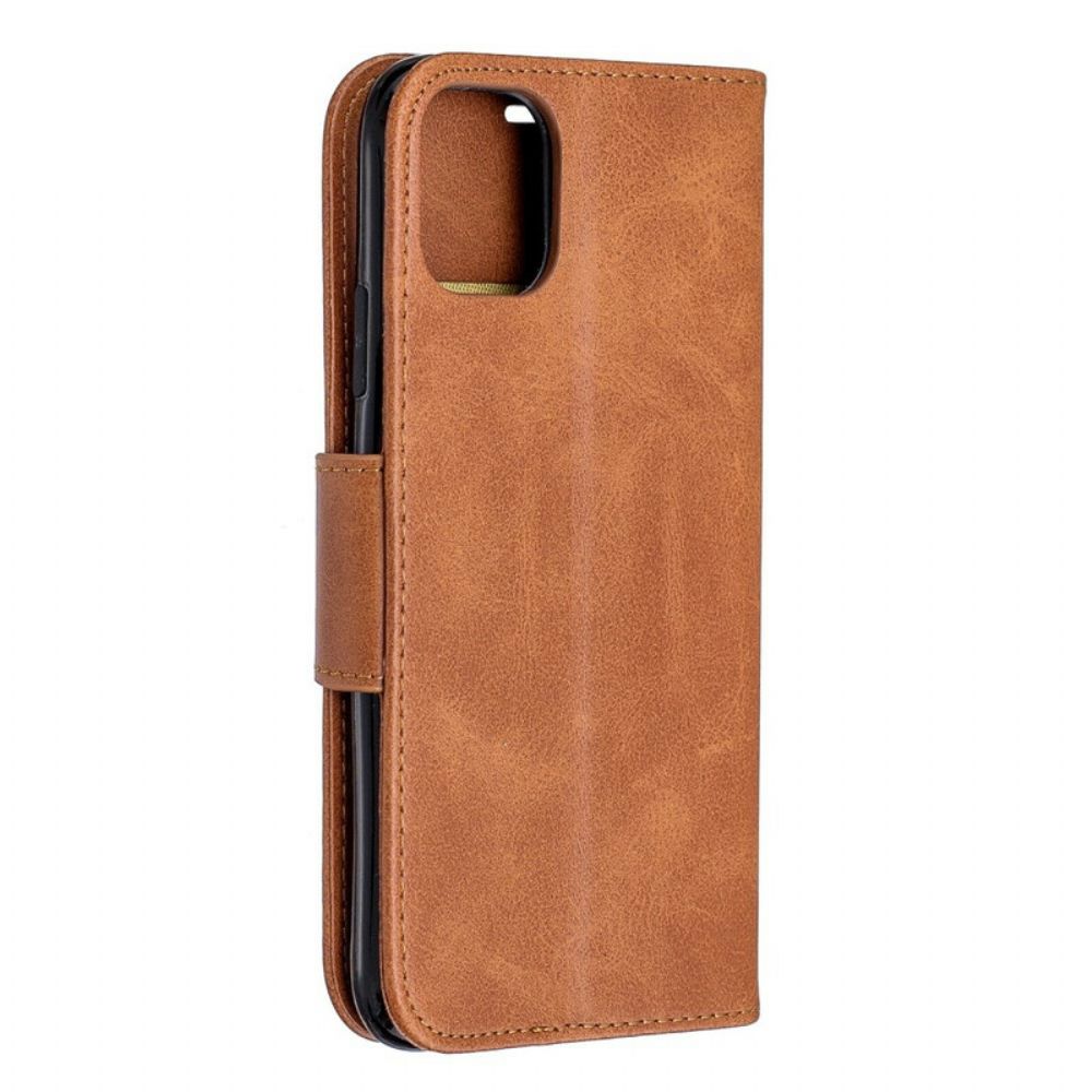 Flip Case Für iPhone 11 Mit Kordel Lederriemen-stil