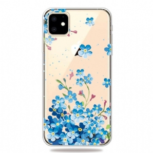 Handyhülle Für iPhone 11 Blauer Blumenstrauß