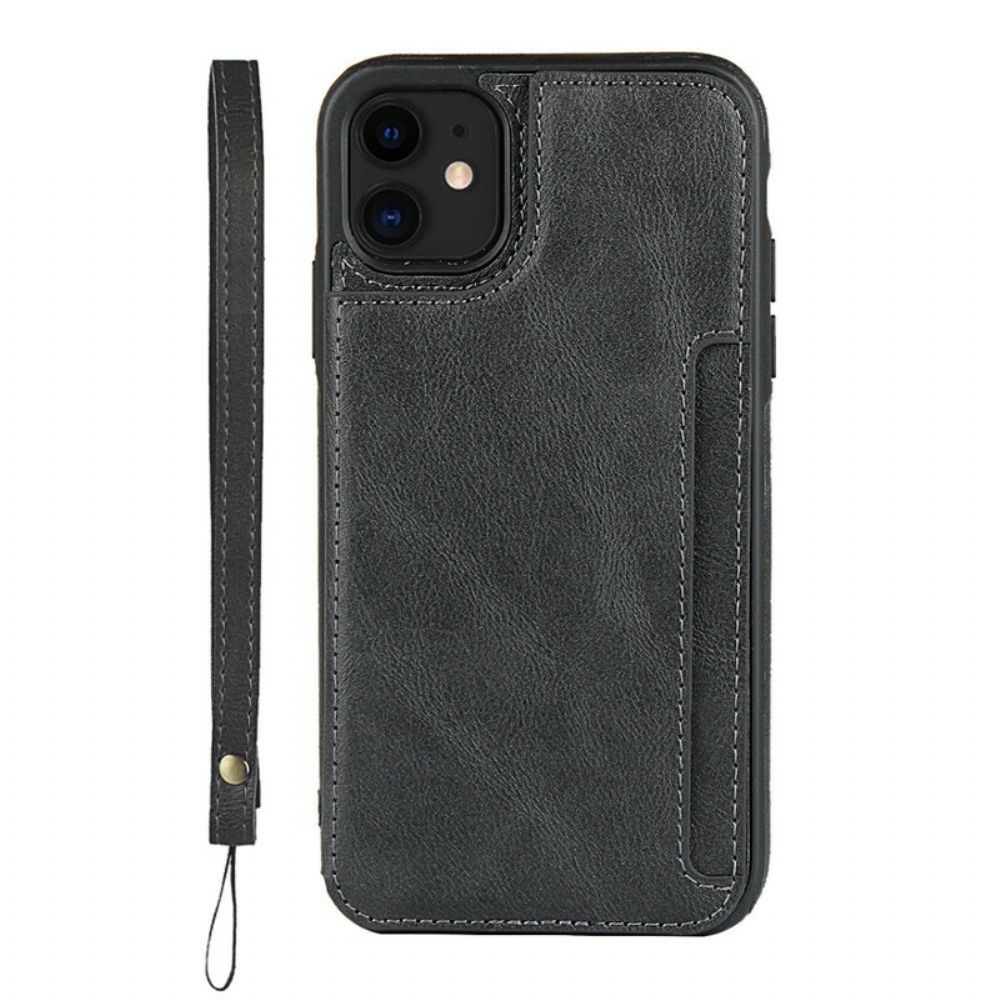 Handyhülle Für iPhone 11 Kartenhalter Und Lanyard