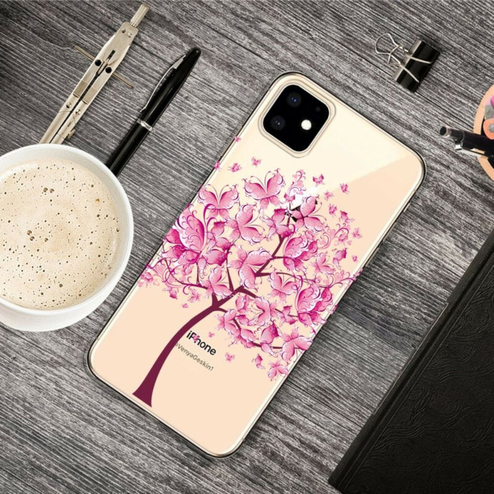 Handyhülle Für iPhone 11 Rosa Baumkrone