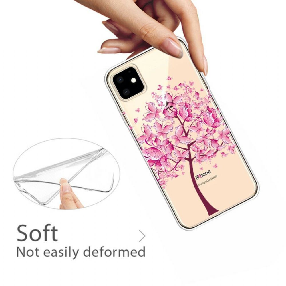 Handyhülle Für iPhone 11 Rosa Baumkrone