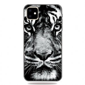 Handyhülle Für iPhone 11 Schwarzer Und Weißer Tiger