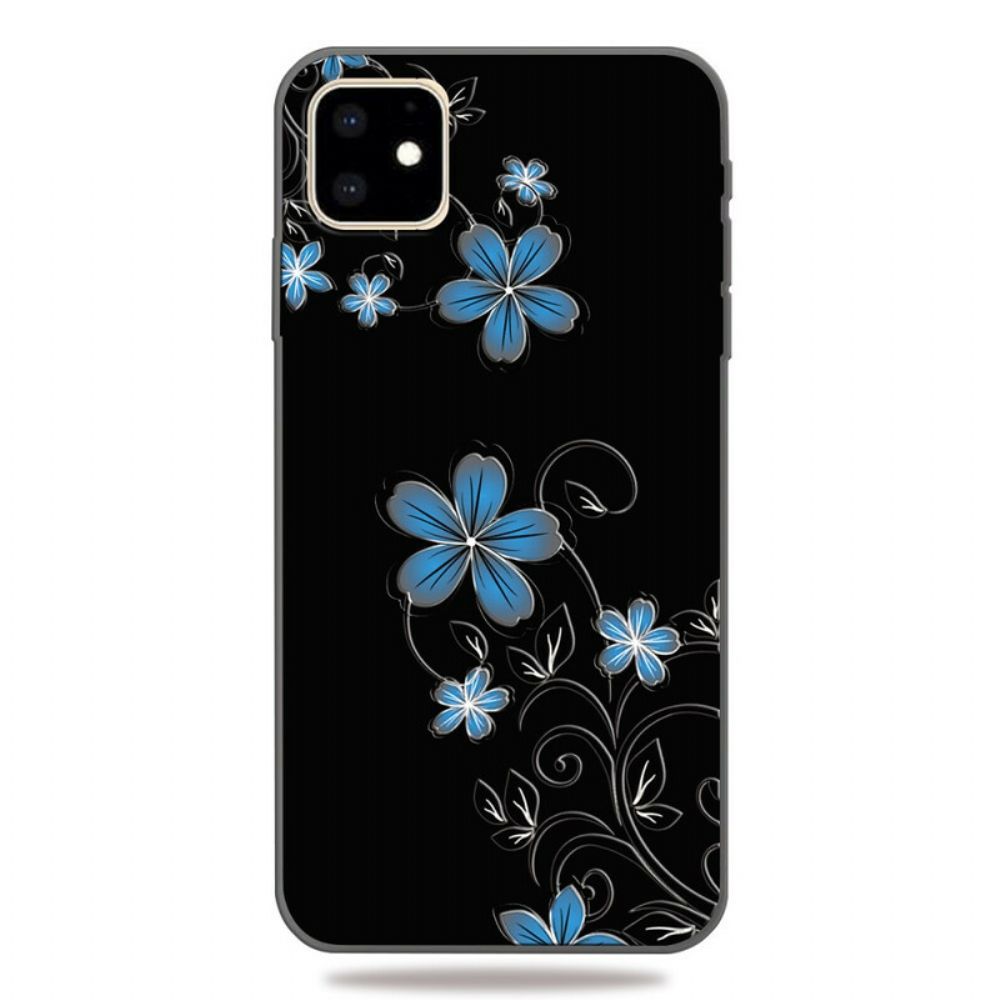 Hülle Für iPhone 11 Blaue Blumen