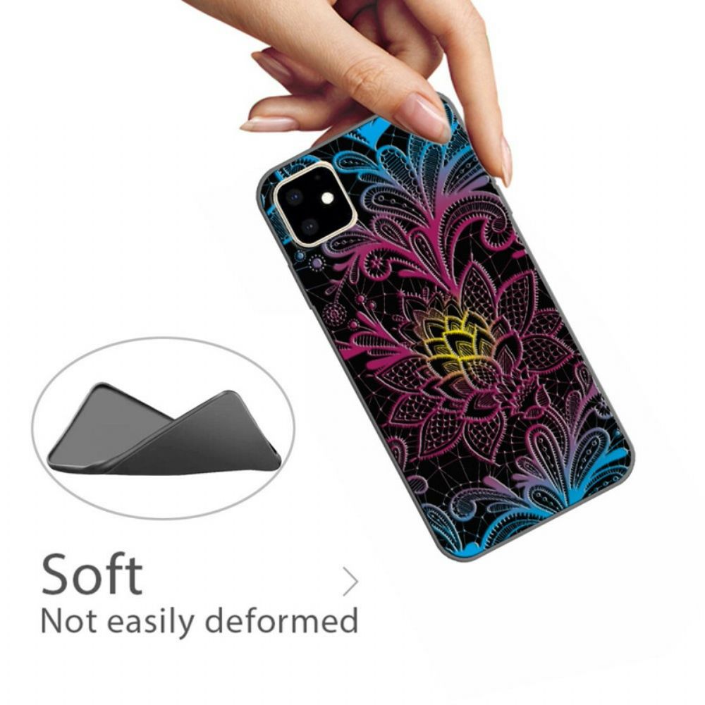 Hülle Für iPhone 11 Floral Intensiv Gefärbt