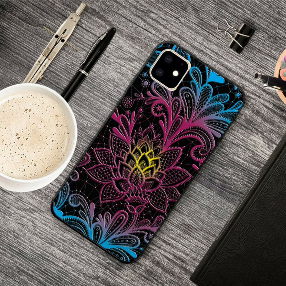 Hülle Für iPhone 11 Floral Intensiv Gefärbt