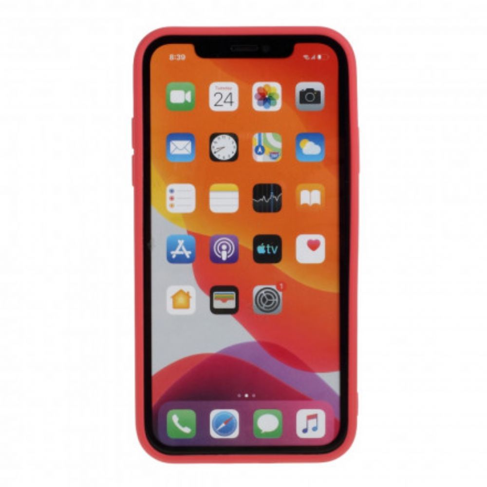 Hülle Für iPhone 11 Silikonmatte Reine Farbe