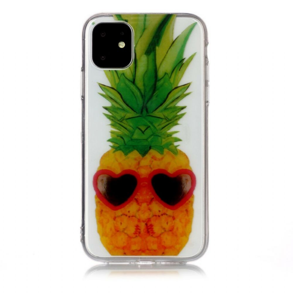 Hülle Für iPhone 11 Transparente Inkognito-ananas