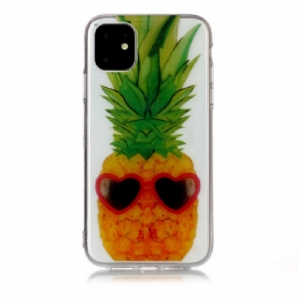 Hülle Für iPhone 11 Transparente Inkognito-ananas