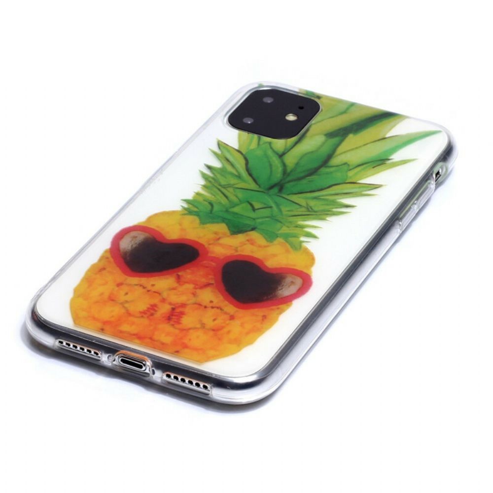 Hülle Für iPhone 11 Transparente Inkognito-ananas