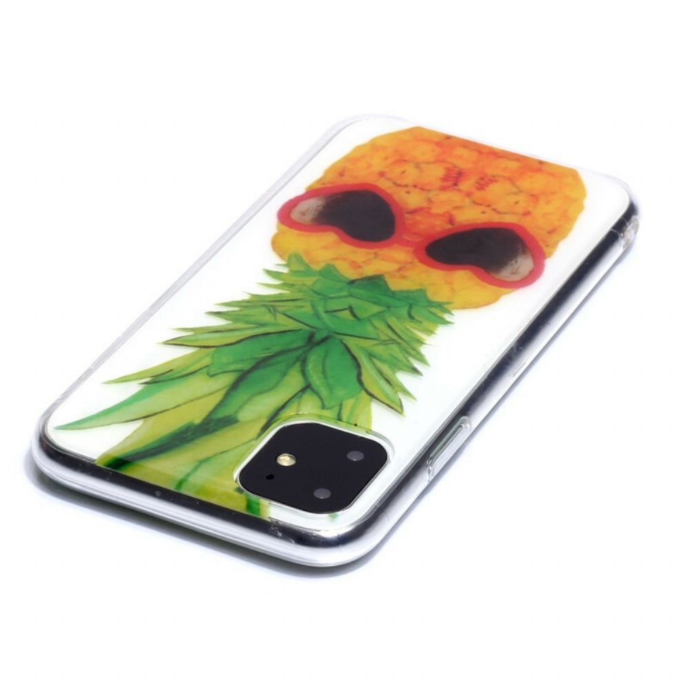 Hülle Für iPhone 11 Transparente Inkognito-ananas