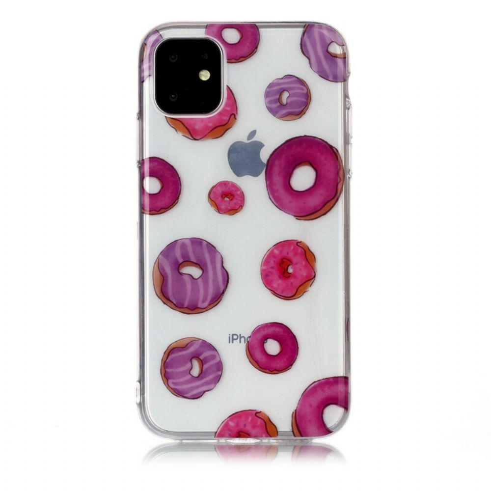 Hülle Für iPhone 11 Transparenter Donut-fächer