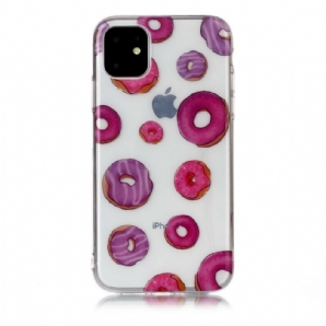 Hülle Für iPhone 11 Transparenter Donut-fächer