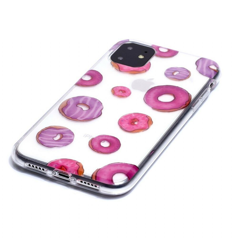 Hülle Für iPhone 11 Transparenter Donut-fächer