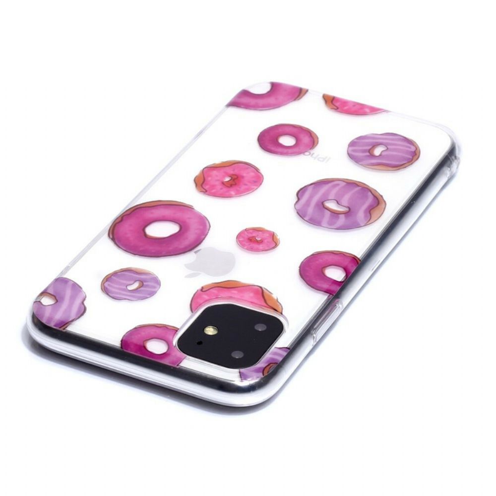 Hülle Für iPhone 11 Transparenter Donut-fächer