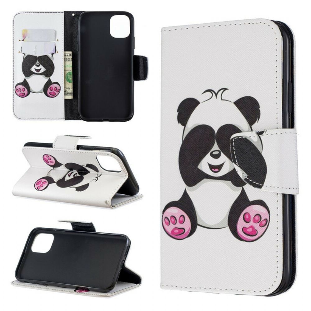 Lederhüllen Für iPhone 11 Panda-spaß