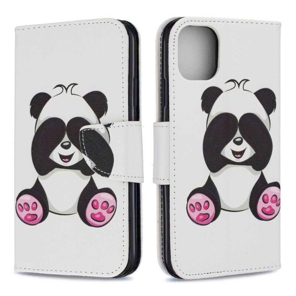 Lederhüllen Für iPhone 11 Panda-spaß