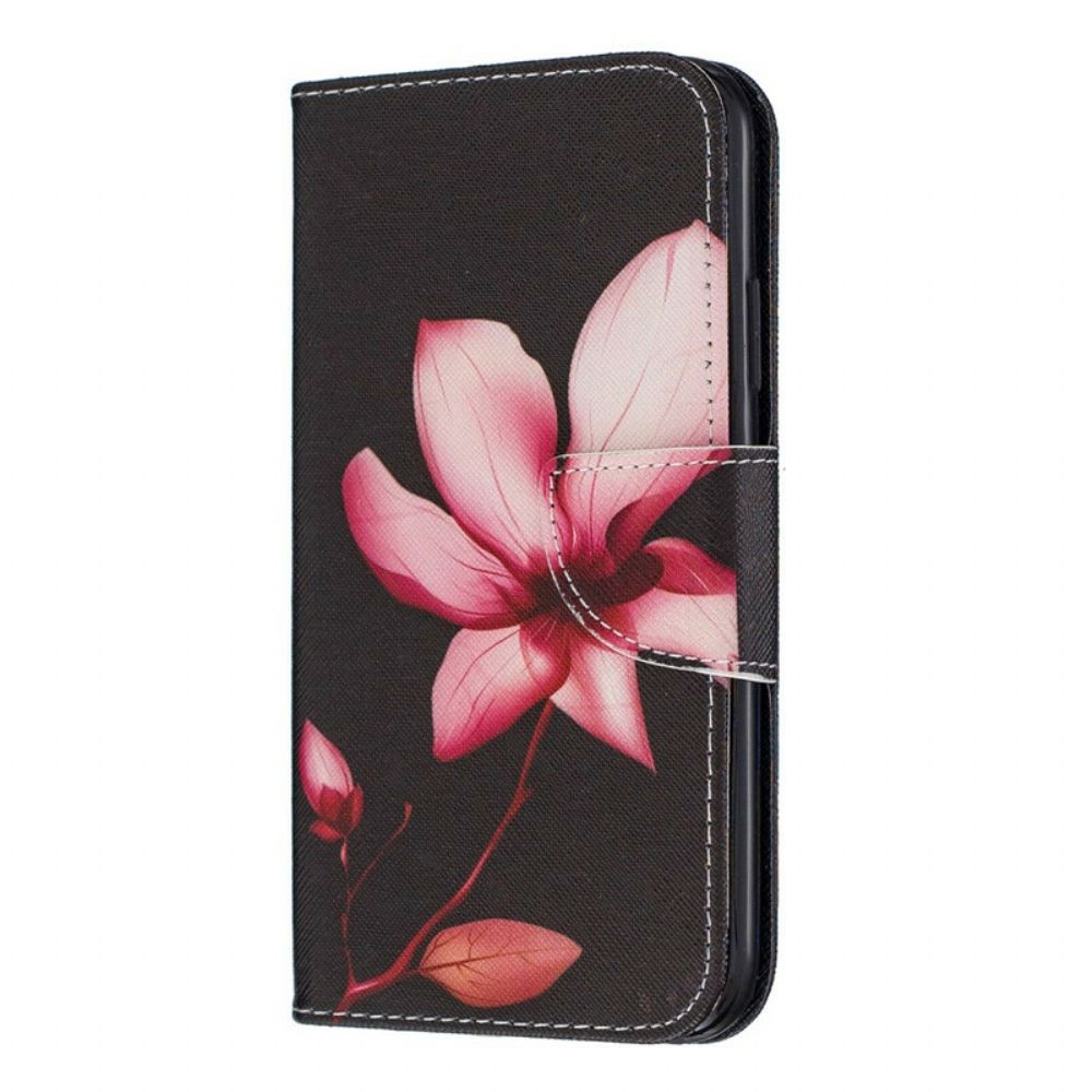 Lederhüllen Für iPhone 11 Rosa Blume