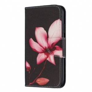 Lederhüllen Für iPhone 11 Rosa Blume