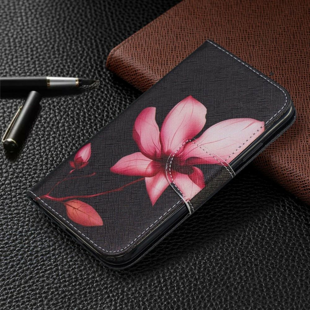 Lederhüllen Für iPhone 11 Rosa Blume