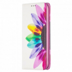 Schutzhülle Für iPhone 11 Flip Case Aquarell Blume