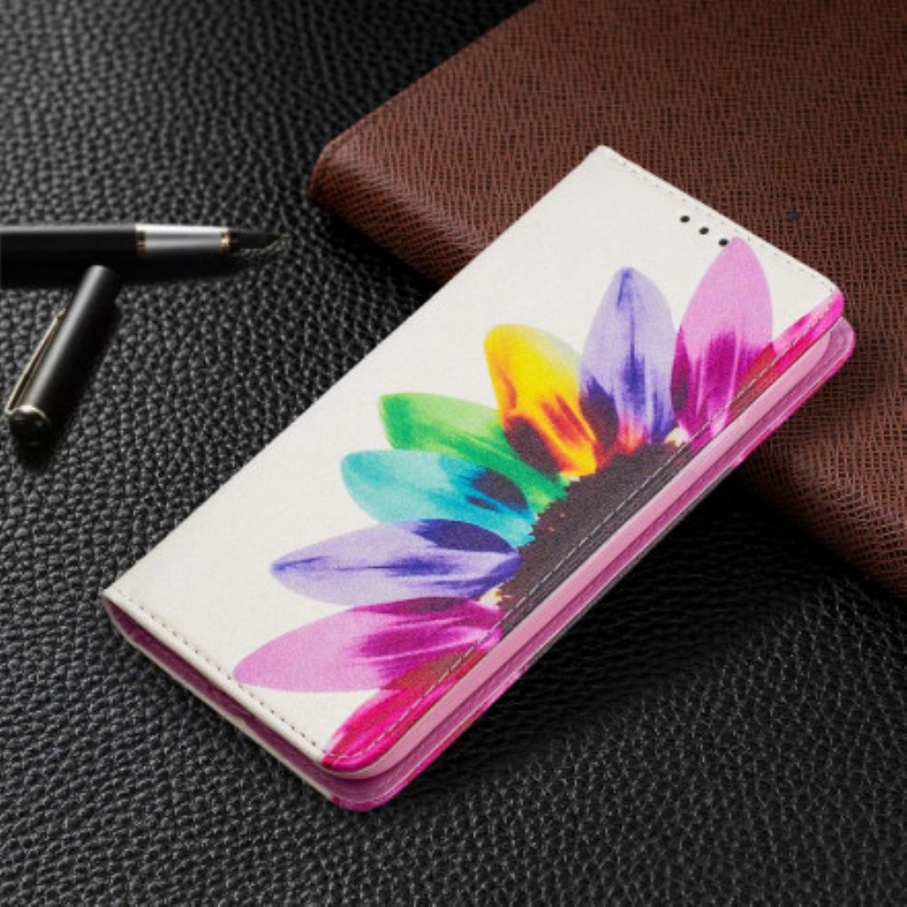 Schutzhülle Für iPhone 11 Flip Case Aquarell Blume