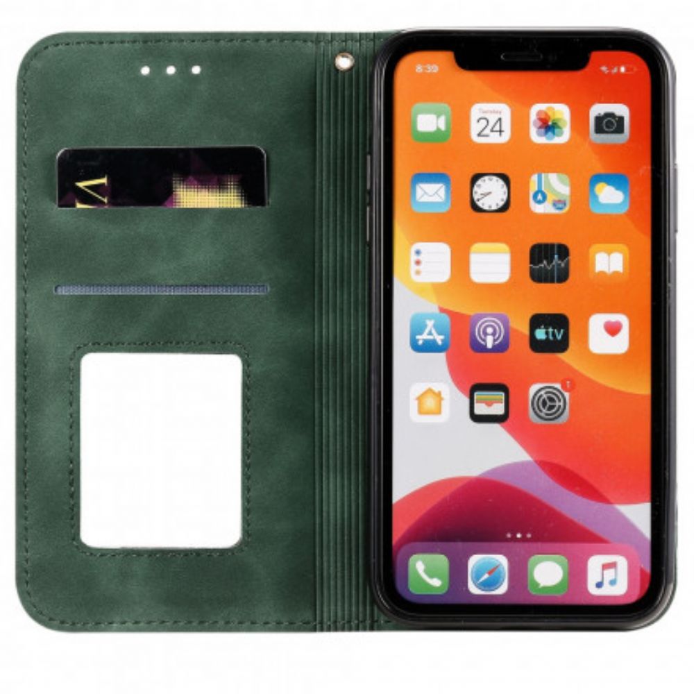 Schutzhülle Für iPhone 11 Flip Case Barockblumen