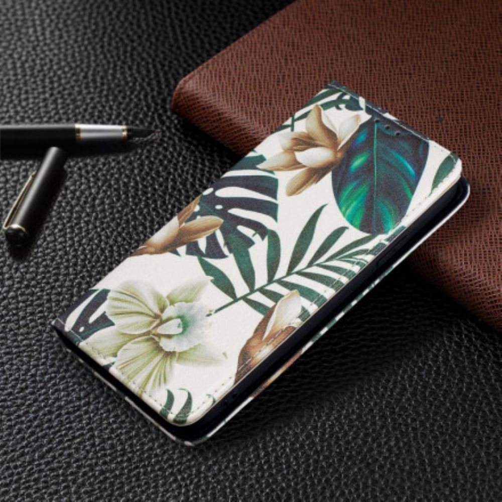 Schutzhülle Für iPhone 11 Flip Case Blätter