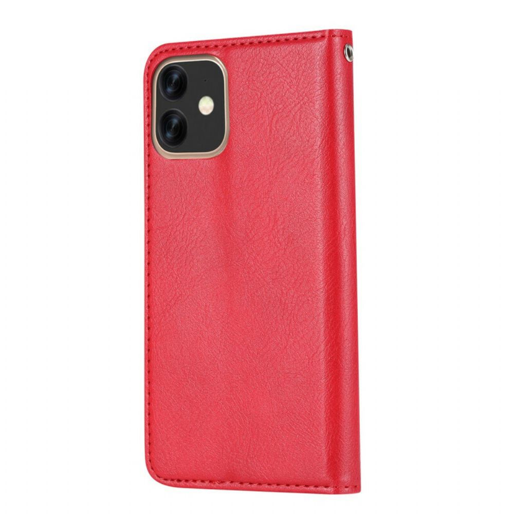 Schutzhülle Für iPhone 11 Flip Case Kartenetui Aus Kunstleder