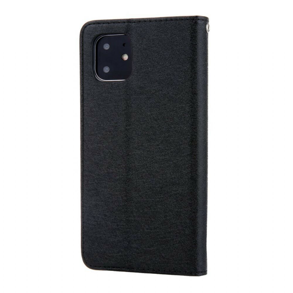 Schutzhülle Für iPhone 11 Flip Case Ledereffekt Mit Seidenstruktur