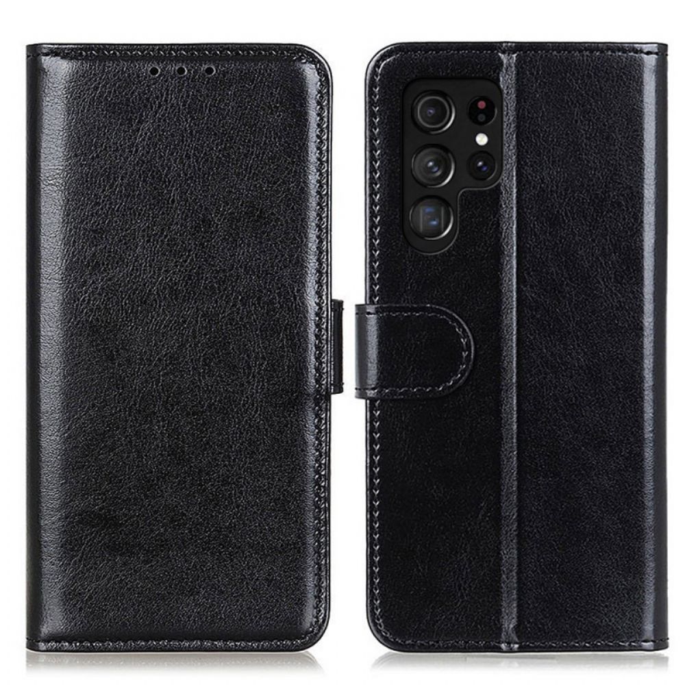 Flip Case Für Samsung Galaxy S22 Ultra 5G Eisige Feinheit