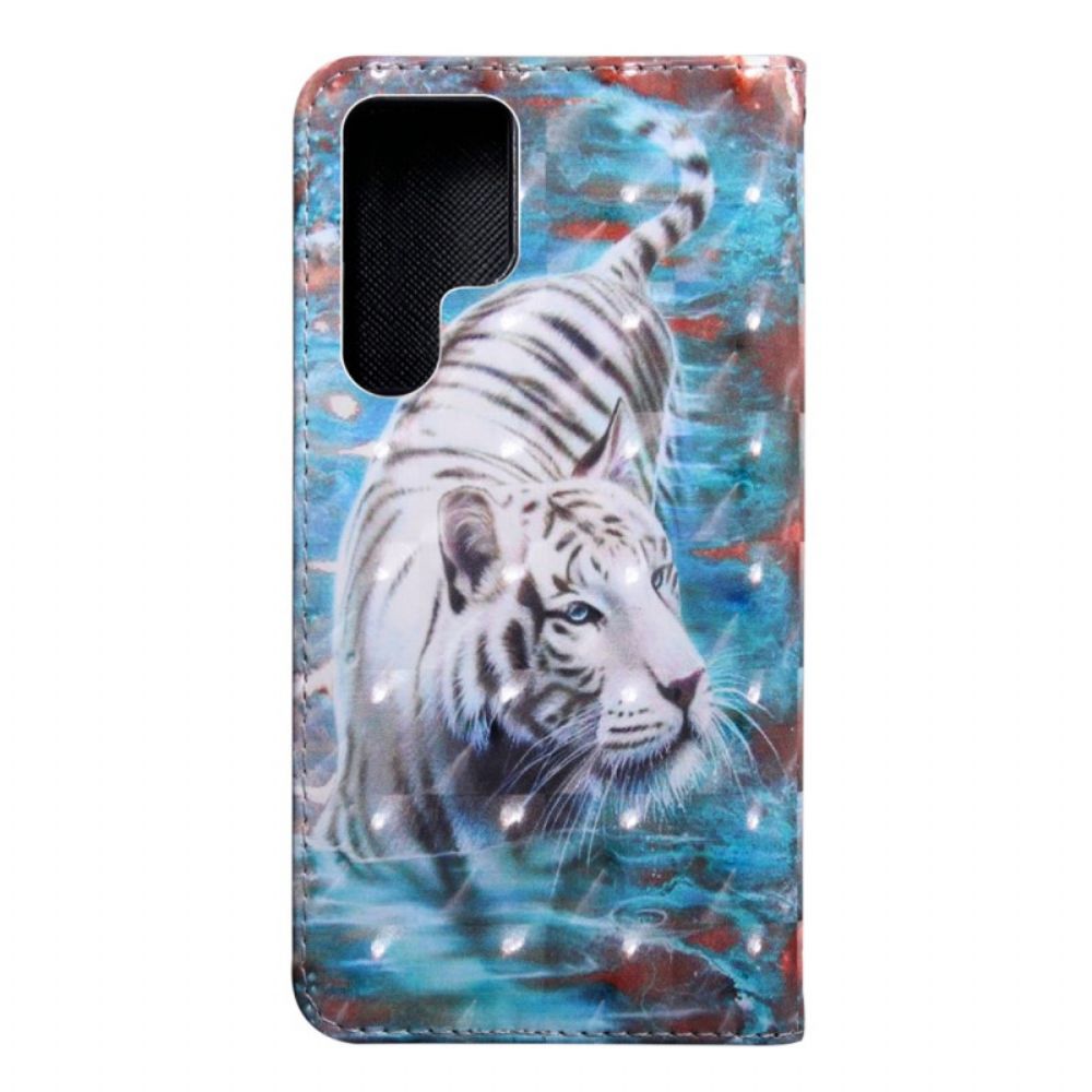 Flip Case Für Samsung Galaxy S22 Ultra 5G Lucien Der Tiger