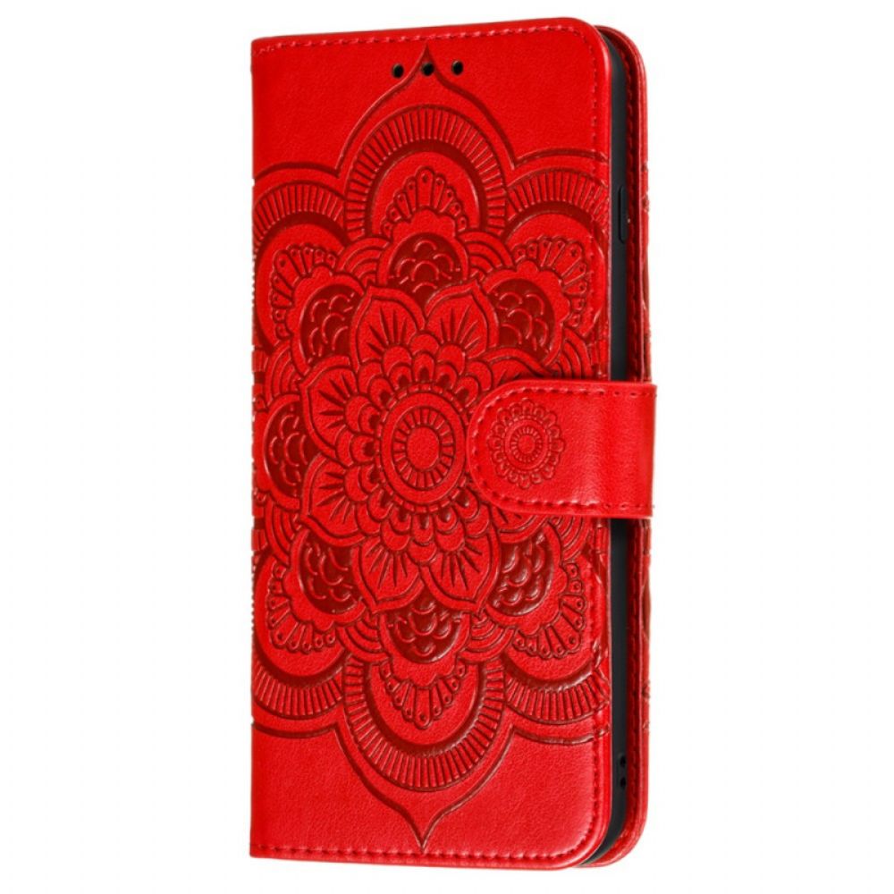 Flip Case Für Samsung Galaxy S22 Ultra 5G Vollständiges Mandala