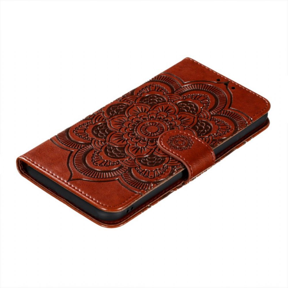 Flip Case Für Samsung Galaxy S22 Ultra 5G Vollständiges Mandala