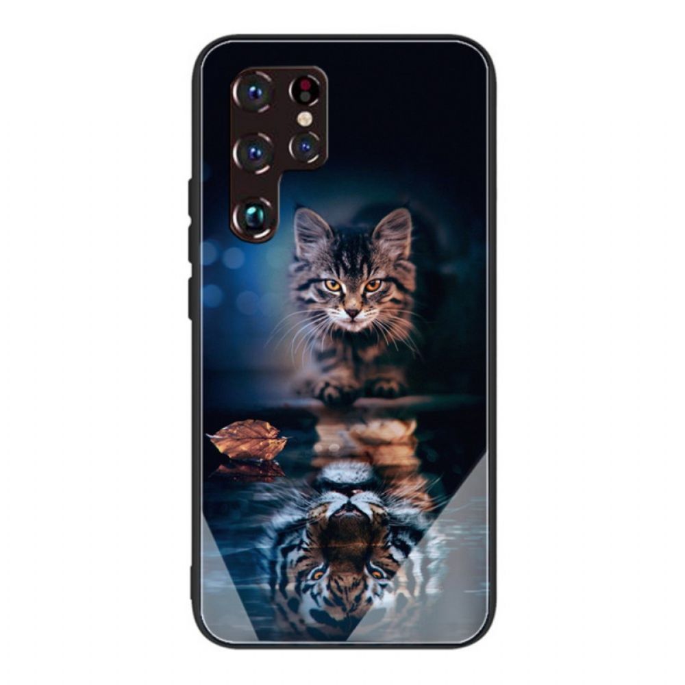 Handyhülle Für Samsung Galaxy S22 Ultra 5G Mein Tiger Panzerglas