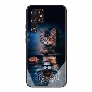 Handyhülle Für Samsung Galaxy S22 Ultra 5G Mein Tiger Panzerglas