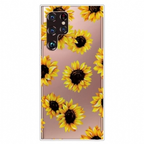 Handyhülle Für Samsung Galaxy S22 Ultra 5G Sonnenblumen