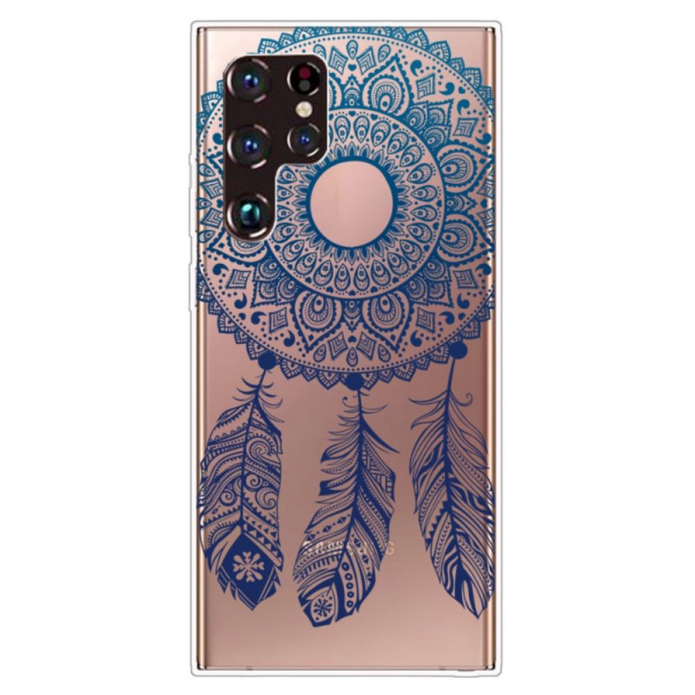 Hülle Für Samsung Galaxy S22 Ultra 5G Einzelnes Blumen-mandala