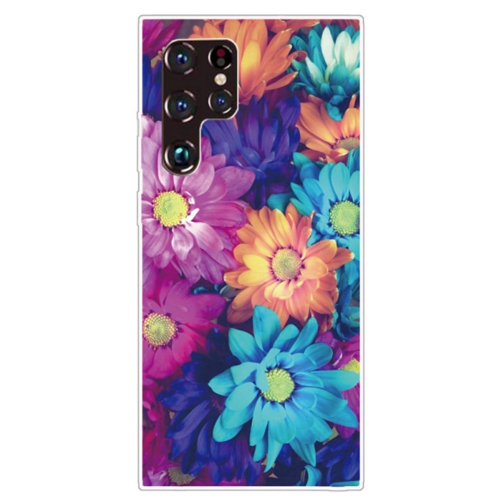 Hülle Für Samsung Galaxy S22 Ultra 5G Flexible Blumen