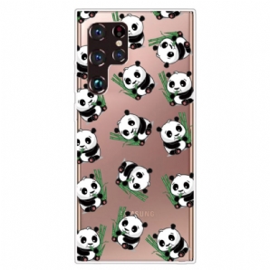 Hülle Für Samsung Galaxy S22 Ultra 5G Kleine Pandas