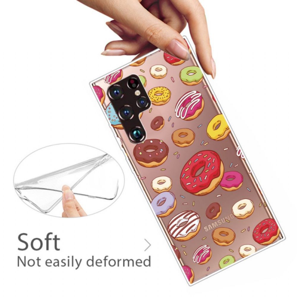 Hülle Für Samsung Galaxy S22 Ultra 5G Liebe Donuts