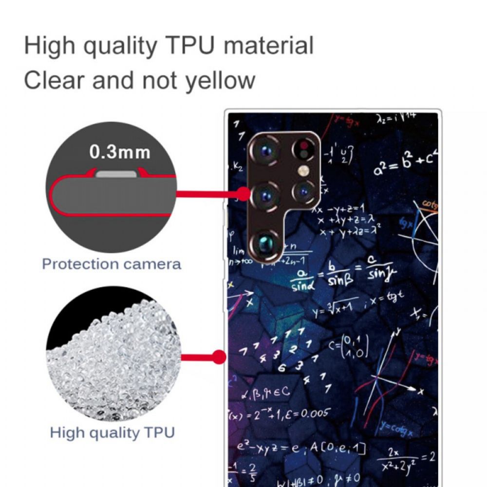 Hülle Für Samsung Galaxy S22 Ultra 5G Mathematische Berechnungen