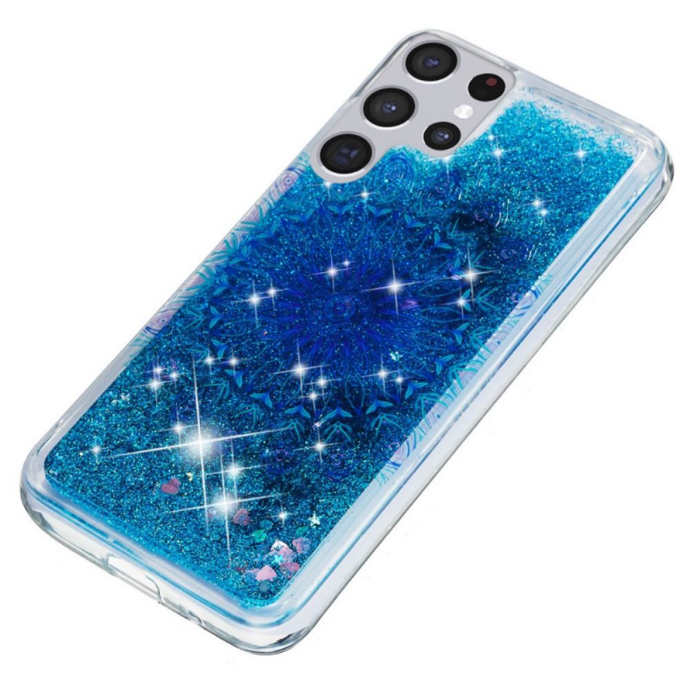 Hülle Für Samsung Galaxy S22 Ultra 5G Pailletten-mandala